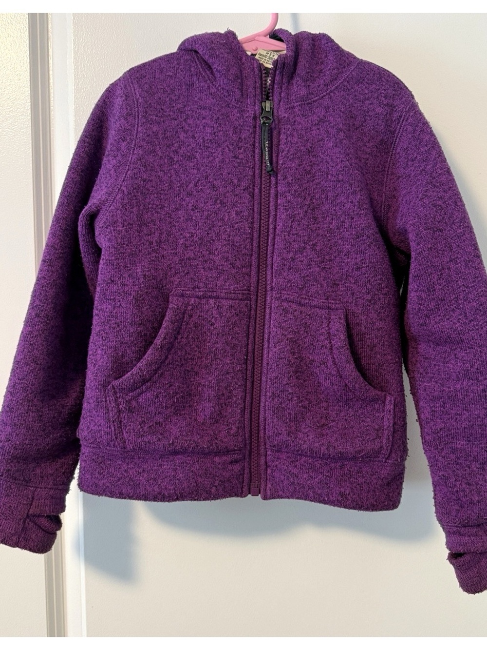 L.L. Bean Kids Purple Hooded Zip Jacket